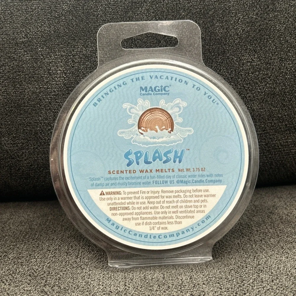 Magic‎ Candle Company Splash Scented Wax Melts Disney Damp Air Musty Water New